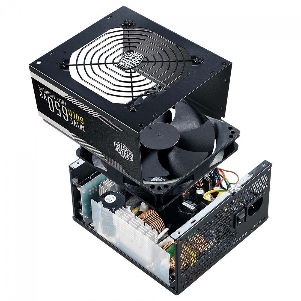 Fonte Cooler Master MWE GOLD V2 650 650W, 80 Plus Gold, PFC Ativo, Full Modular, MPE-6501-AFAAG-WO