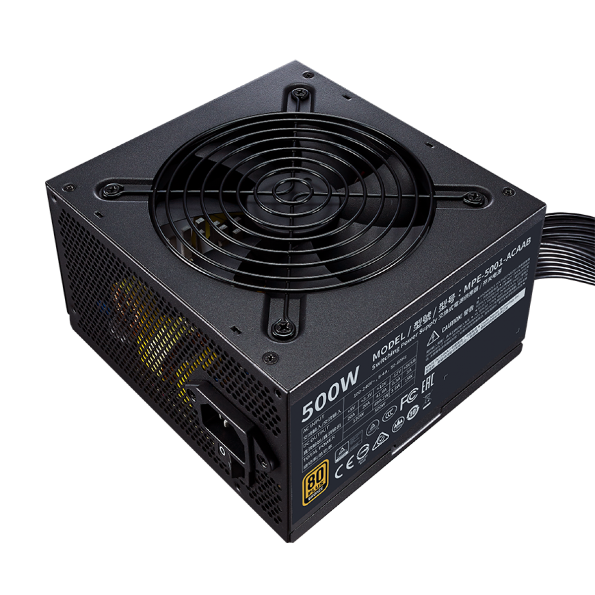 Fonte Cooler Master MWE V2 500W, 80 Plus Bronze, PFC Ativo, MPE-5001-ACAAB-BR