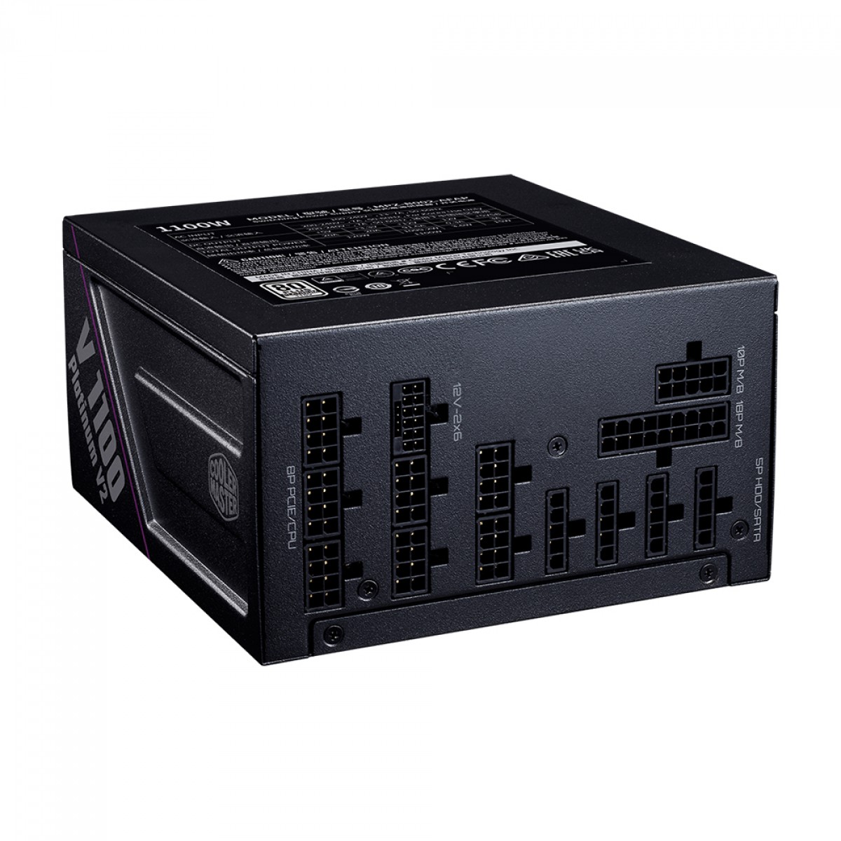 Fonte Cooler Master V Platinum 1100 V2, 1100W, 80 Plus Platinum, PFC Ativo, Full Modular, Black, MPZ-B002-AFAP-BWO