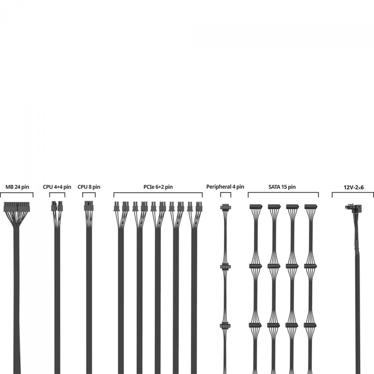 Fonte Cooler Master V Platinum 1300 V2, 1300W, 80 Plus Platinum, PFC Ativo, Full Modular, Black, MPZ-D002-AFAP-BWO
