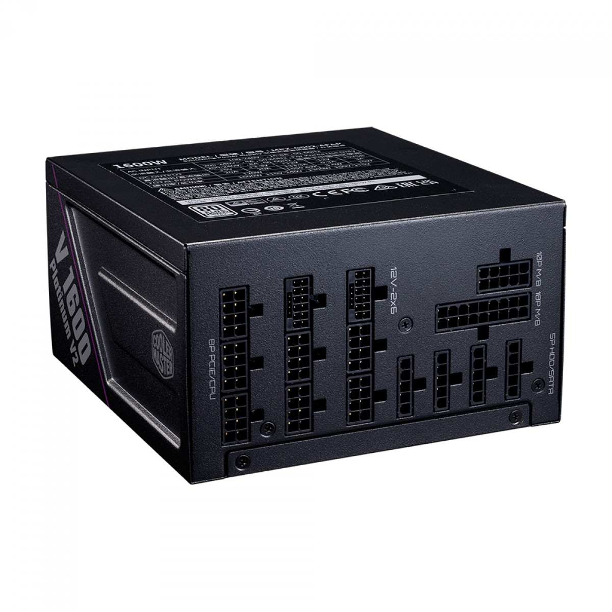 Fonte Cooler Master V Platinum 1600 V2, 1600W, 80 Plus Platinum, PFC Ativo, Full Modular, Black, MPZ-G002-AFAP-BWO