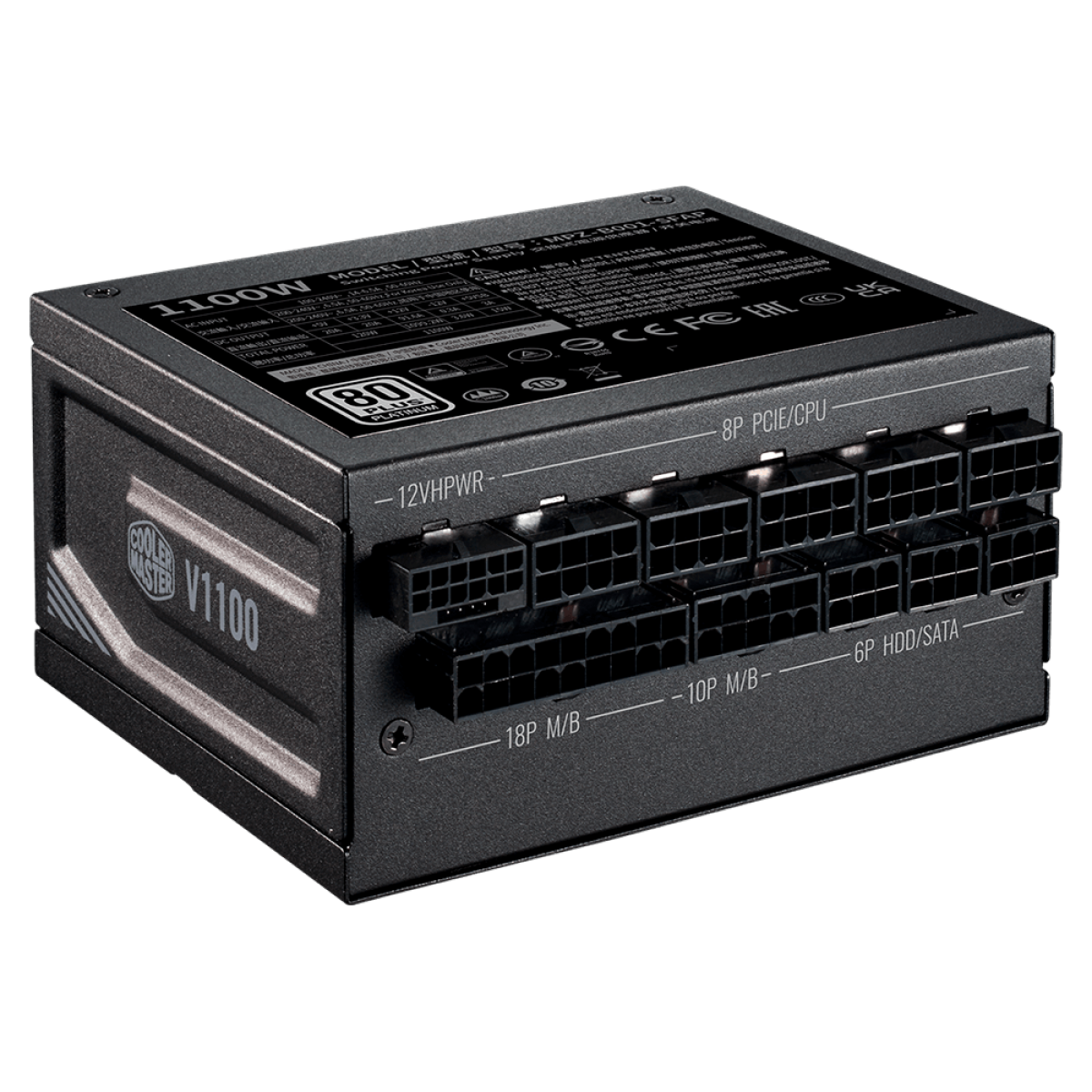 Fonte Cooler Master V1100 SFX Platinum, 1100W, 80 Plus Platinum, PFC Ativo, Full Modular, MPZ-B001-SFAP-BWO