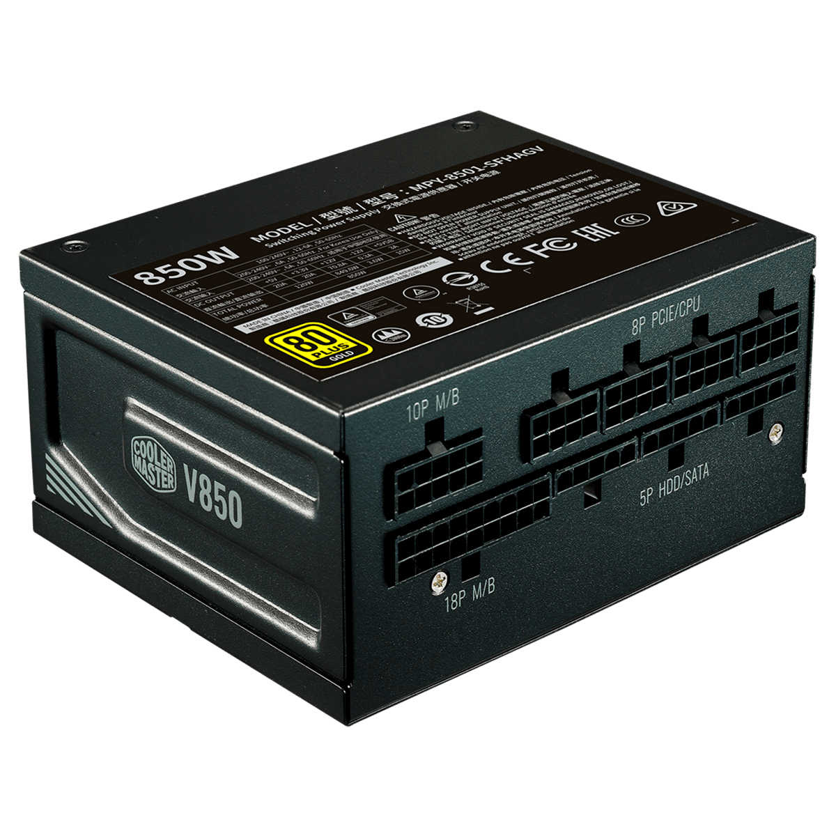 Fonte Cooler Master V850 SFX Gold, 850W, 80 Plus Gold, PFC Ativo, Full Modular, MPY-8501-SFHAGV