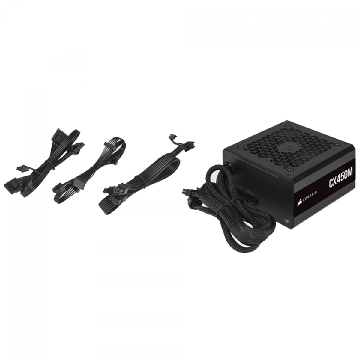 Fonte Corsair CX450M, 450W, 80 Plus Bronze, Semi Modular, CP-9020219-WW