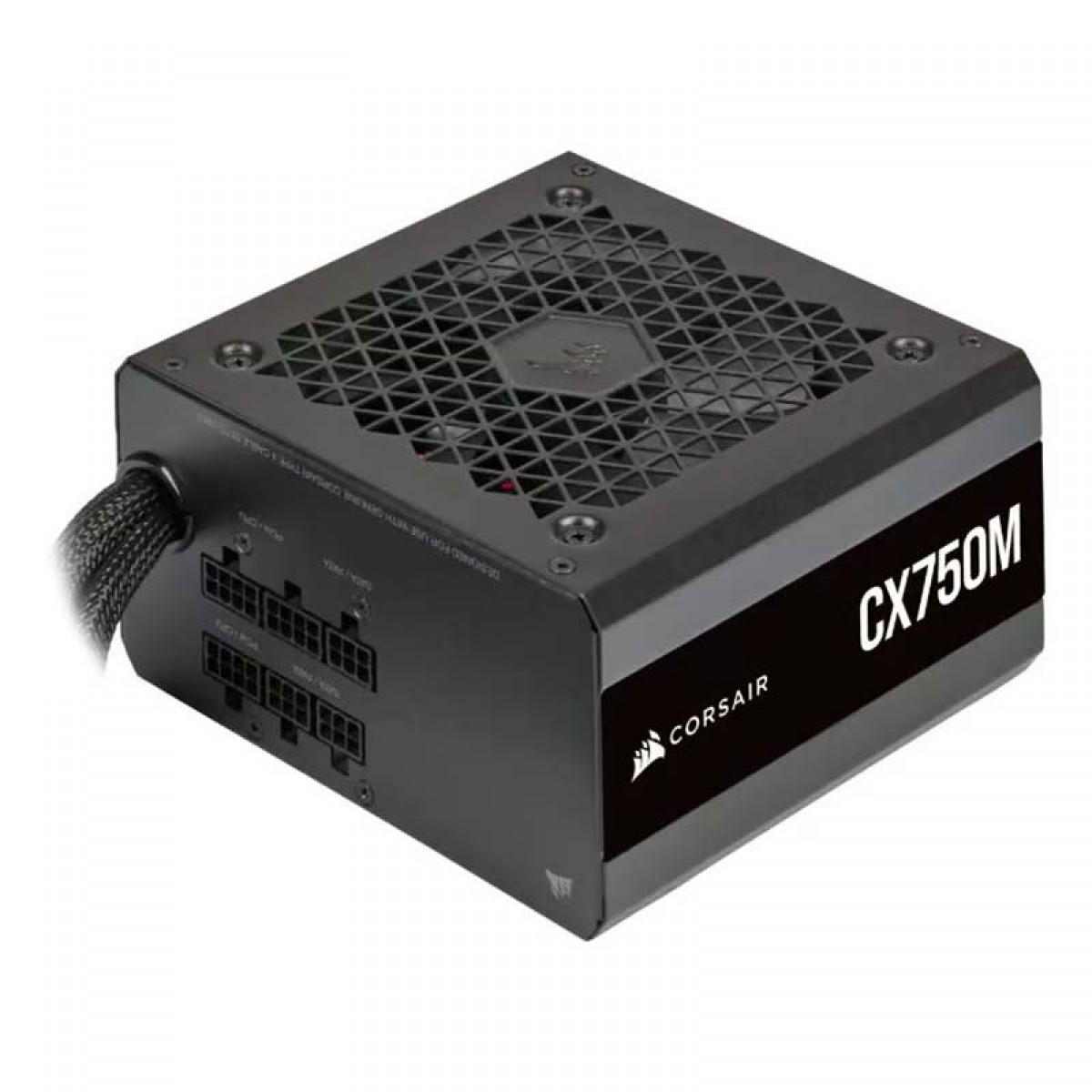 Fonte Corsair CX750M, 750W, 80 Plus Bronze, PFC Ativo, Semi Modular, Black, CP-9020222-NA