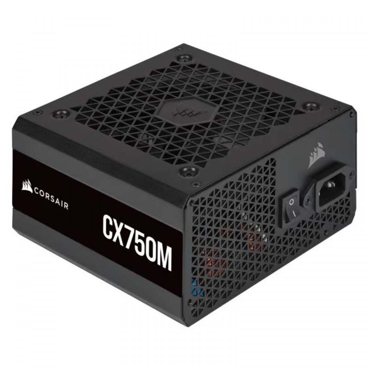 Fonte Corsair CX750M, 750W, 80 Plus Bronze, PFC Ativo, Semi Modular, Black, CP-9020222-NA