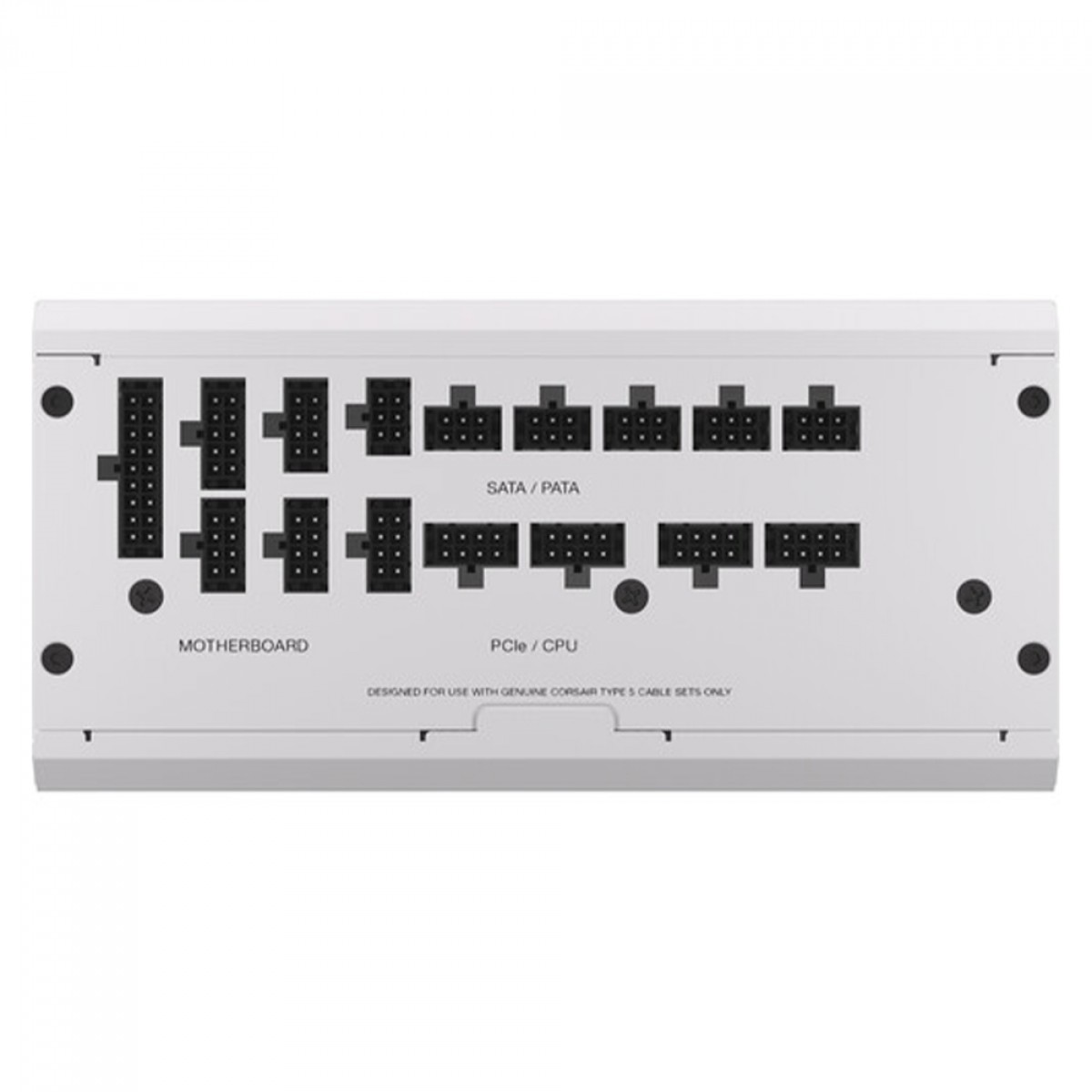 Fonte Corsair RM1200x Shift White, 1200W, 80 Plus Gold, Full Modular, Branco, CP-9020276-BR