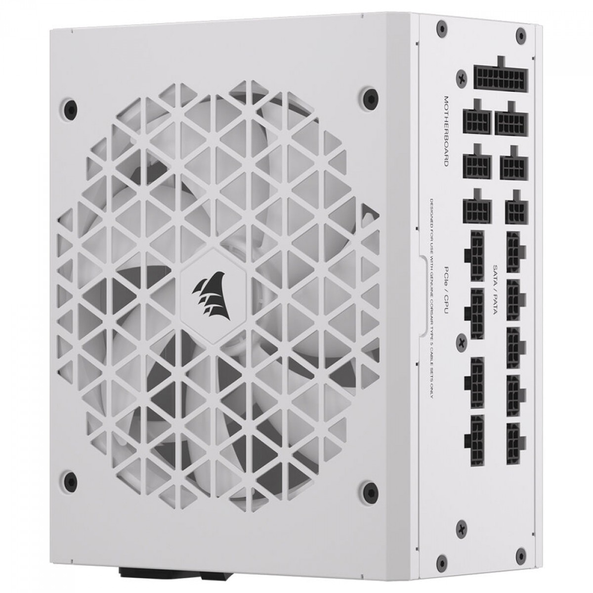 Fonte Corsair RM1200x Shift White, 1200W, 80 Plus Gold, Full Modular, Branco, CP-9020276-BR