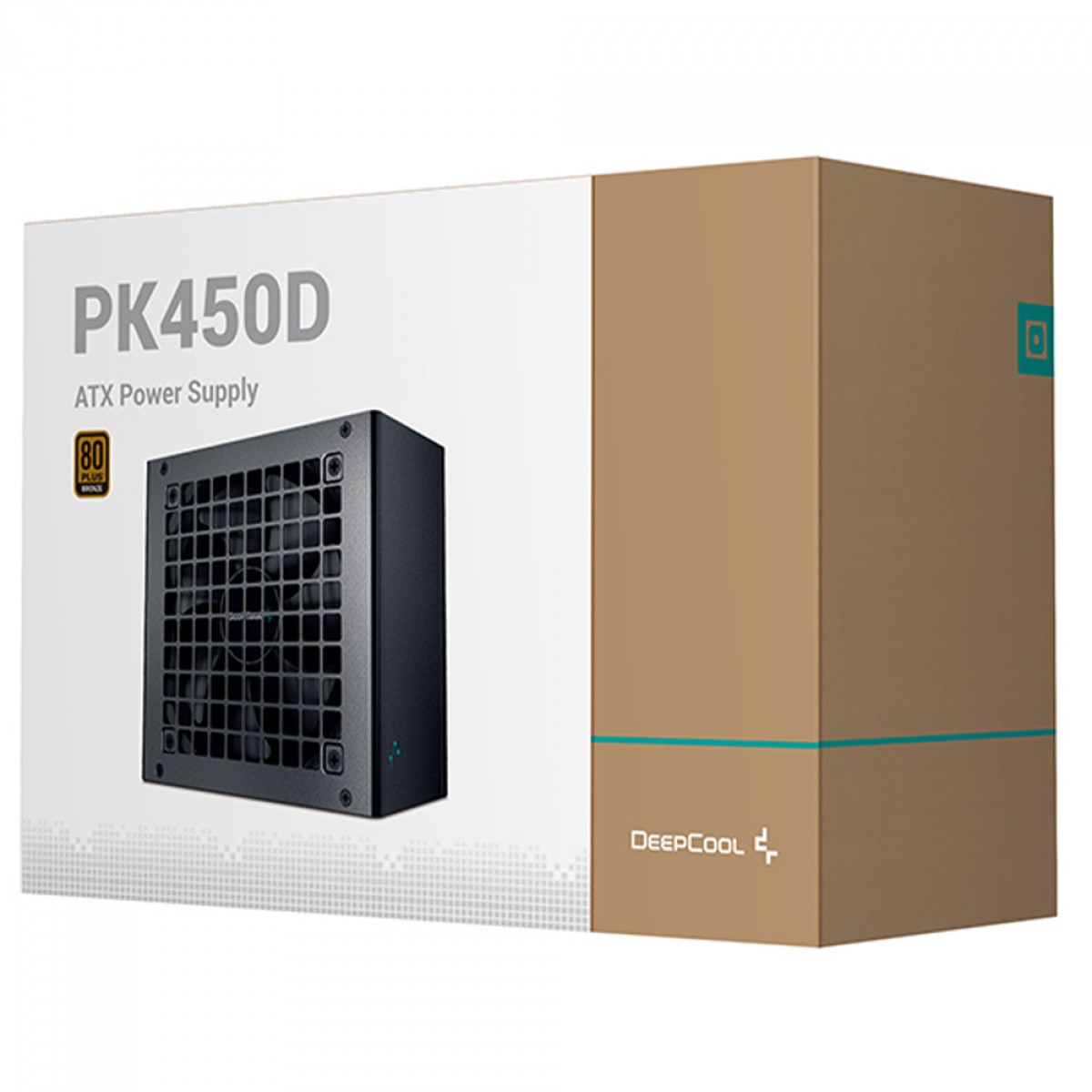 Fonte DeepCool PK450D, 450W, 80 Plus Bronze, PFC Ativo, Preto, R-PK450D-FA0B-WO