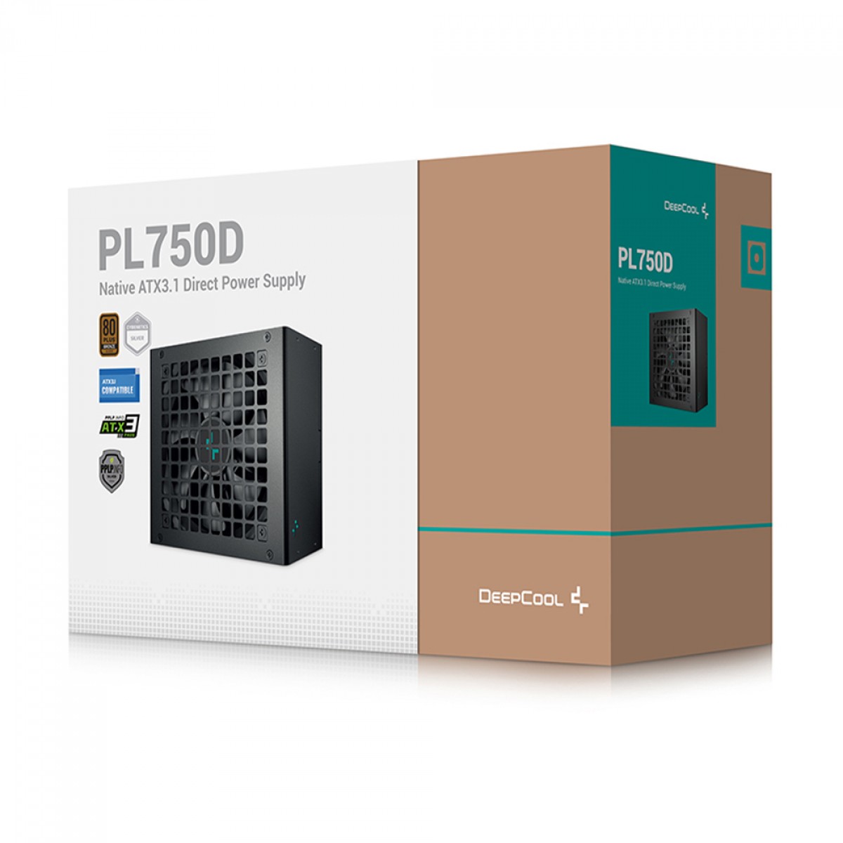 Fonte DeepCool PL750D, 750W, 80 Plus Bronze, Cybenetics Silver, ATX 3.1, PFC Ativo, Black, R-PL750D-FC0B-WO-V2