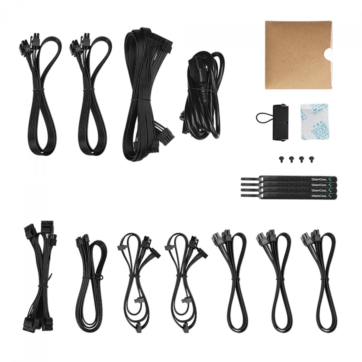 Fonte DeepCool PX850G, 850W, 80 Plus Gold, PFC Ativo, Full Modular, Black, ATX 3.0, PCI 5.0, R-PX850G-FC0B-WO