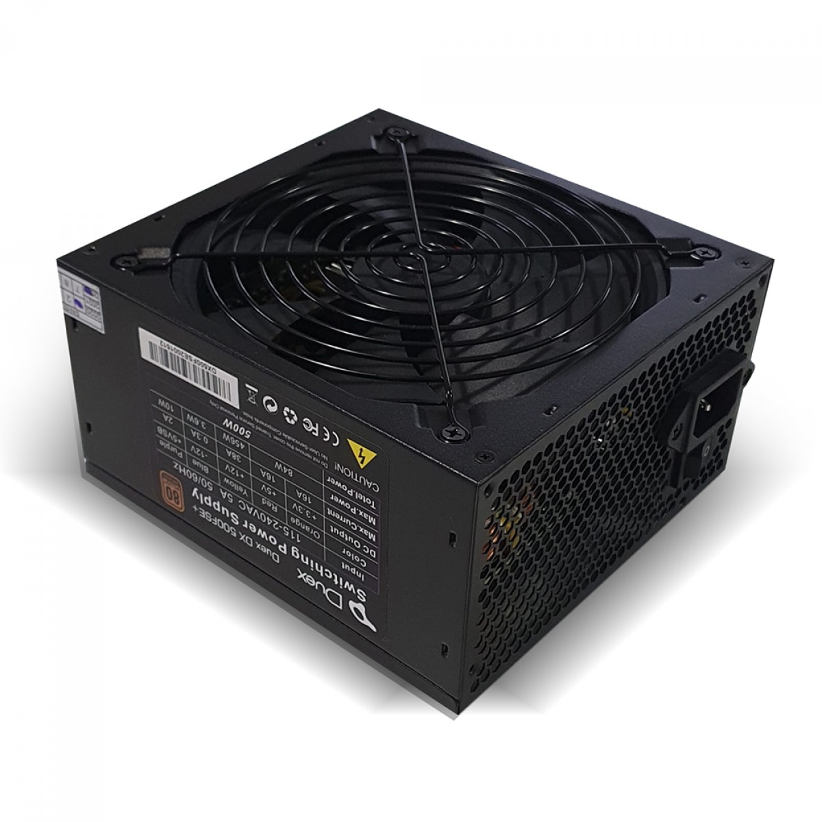 Fonte Duex 500FSE++, 500W, 80 Plus Bronze, PFC Ativo, Full Modular, DX500FSE++