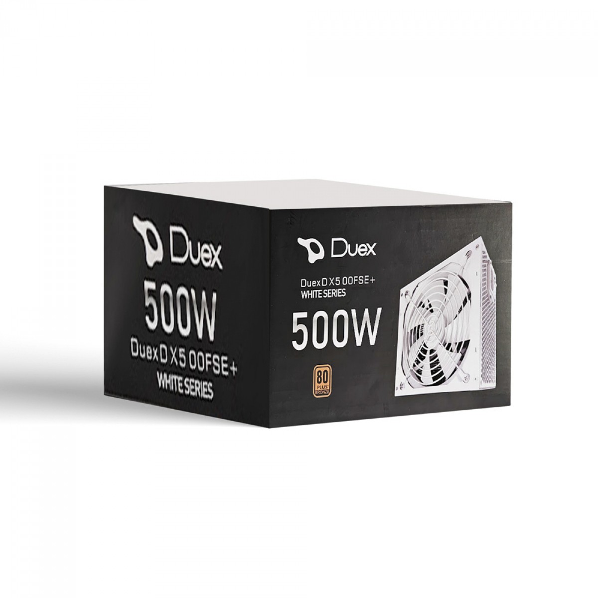 Fonte Duex DX 500FSE+ White Series, 500W, 80 Plus Bronze, PFC Ativo, Cabos Flat
