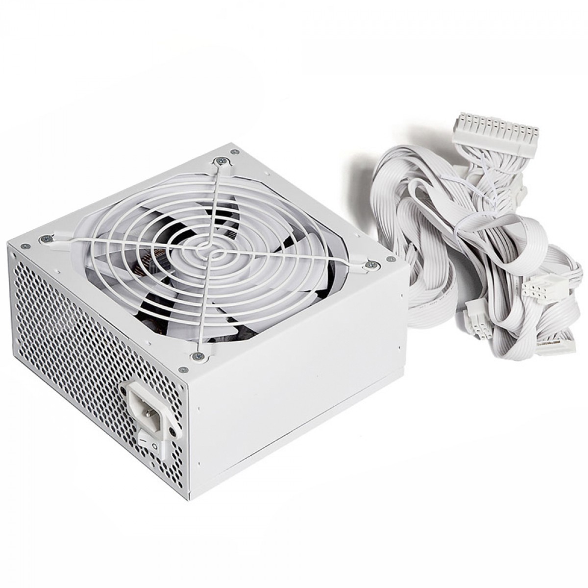 Fonte Duex DX 500FSE+ White Series, 500W, 80 Plus Bronze, PFC Ativo, Cabos Flat