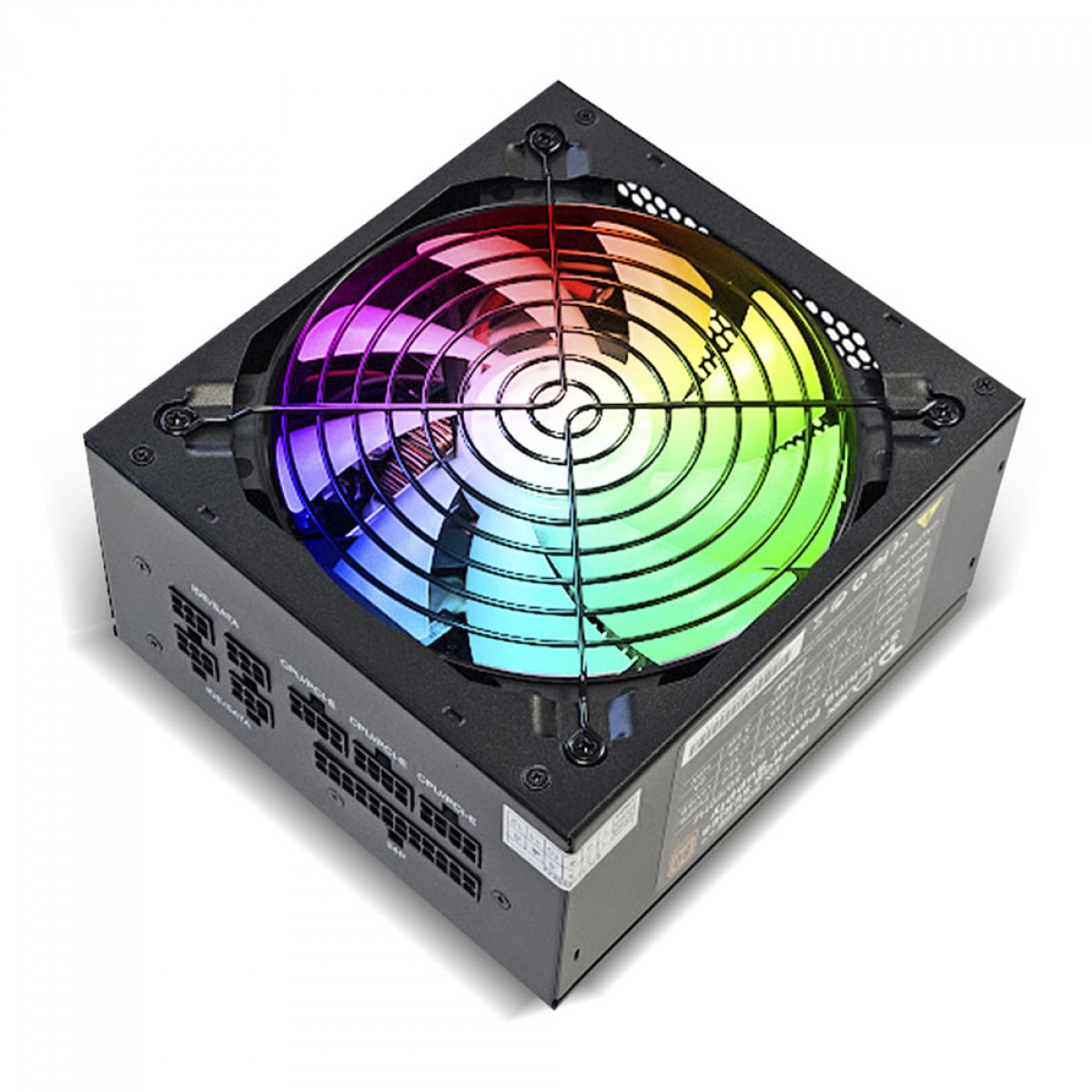 Fonte Duex DX 600FSE++ RGB Series, 600W, 80 Plus Bronze, Full Modular, PFC Ativo