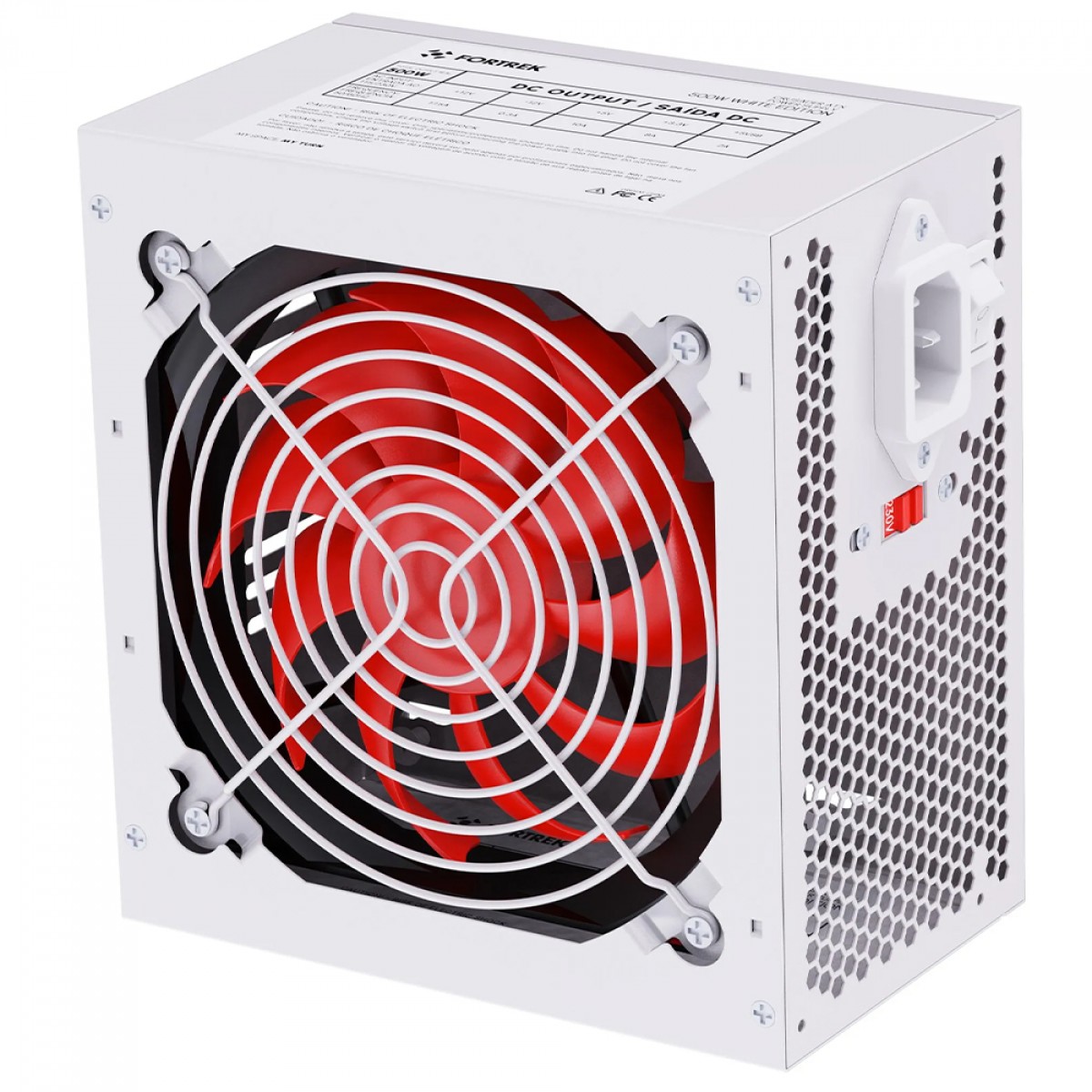 Fonte Fortrek Crusader, 500W, Bivolt, Branca, 83590