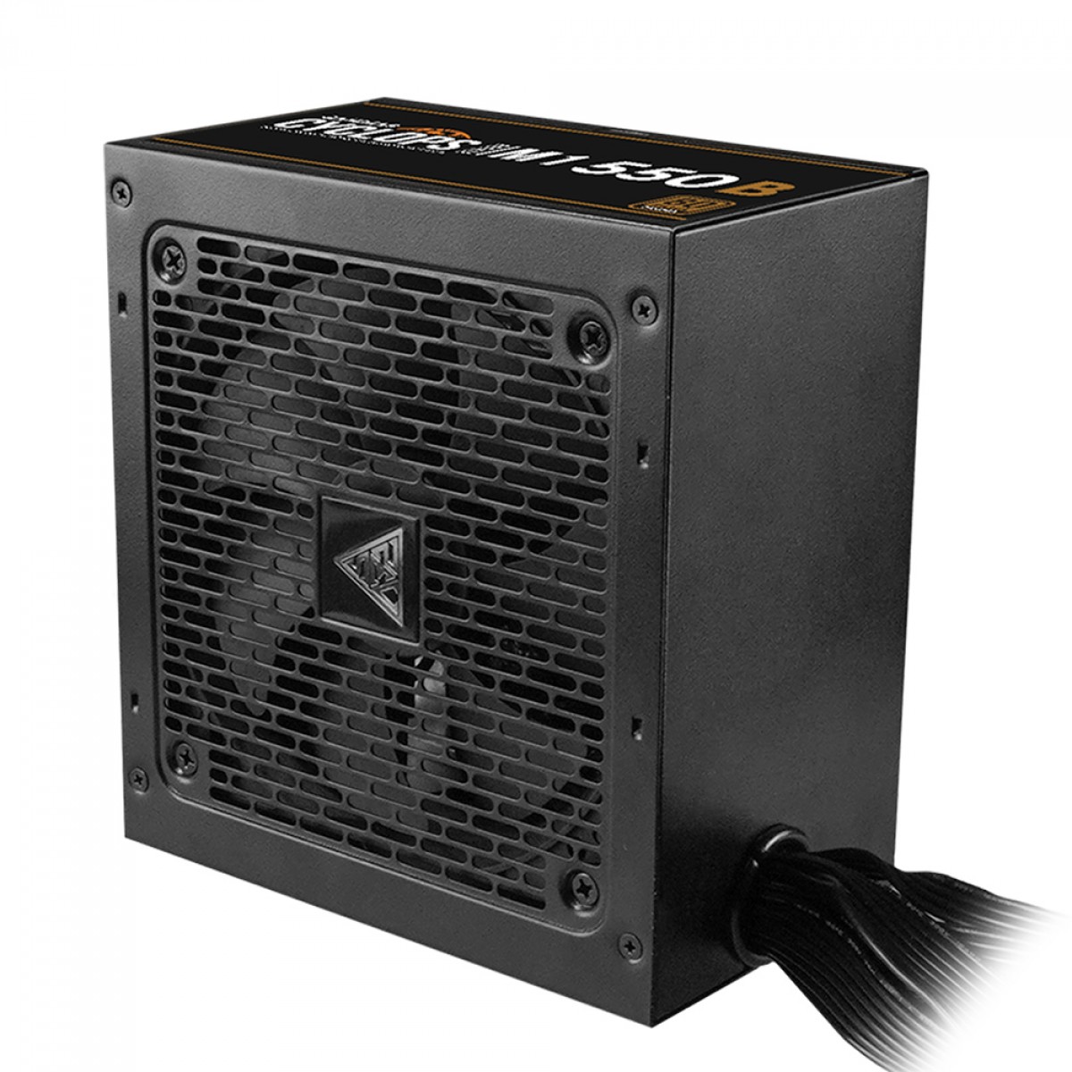 Fonte Gamdias Cyclops M1-550B, 550W, 80 Plus Bronze, Cybenetics, Teclab, PFC Ativo, Cabos Flat