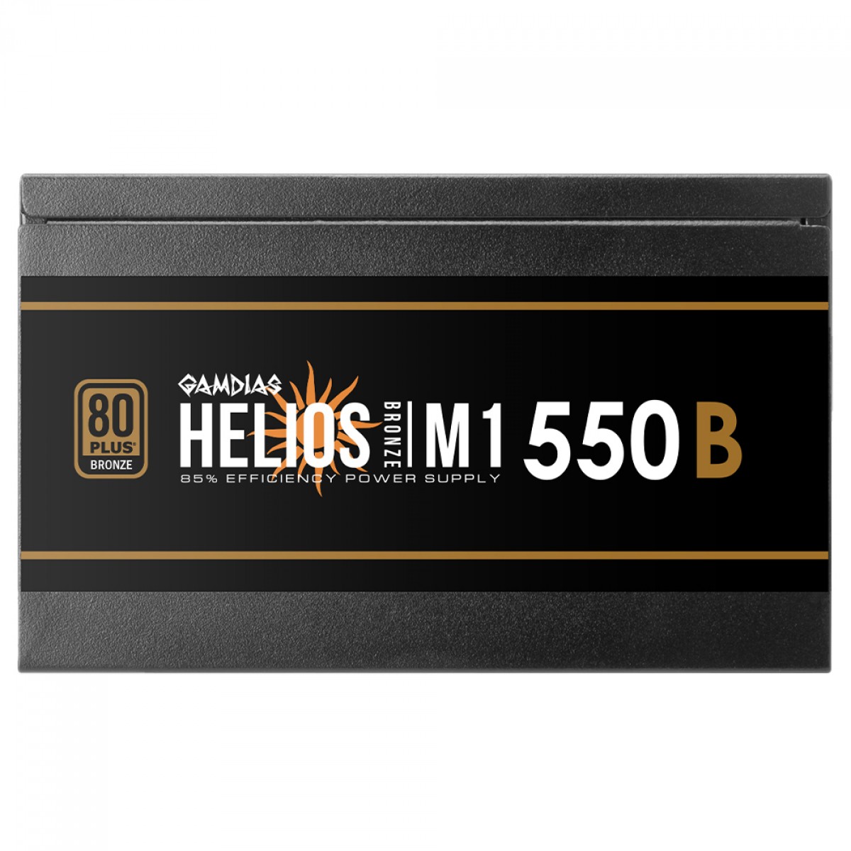 Fonte Gamdias Helios M1-550B, 550W, 80 Plus Bronze, PFC Ativo, Cabos Flat, Preto