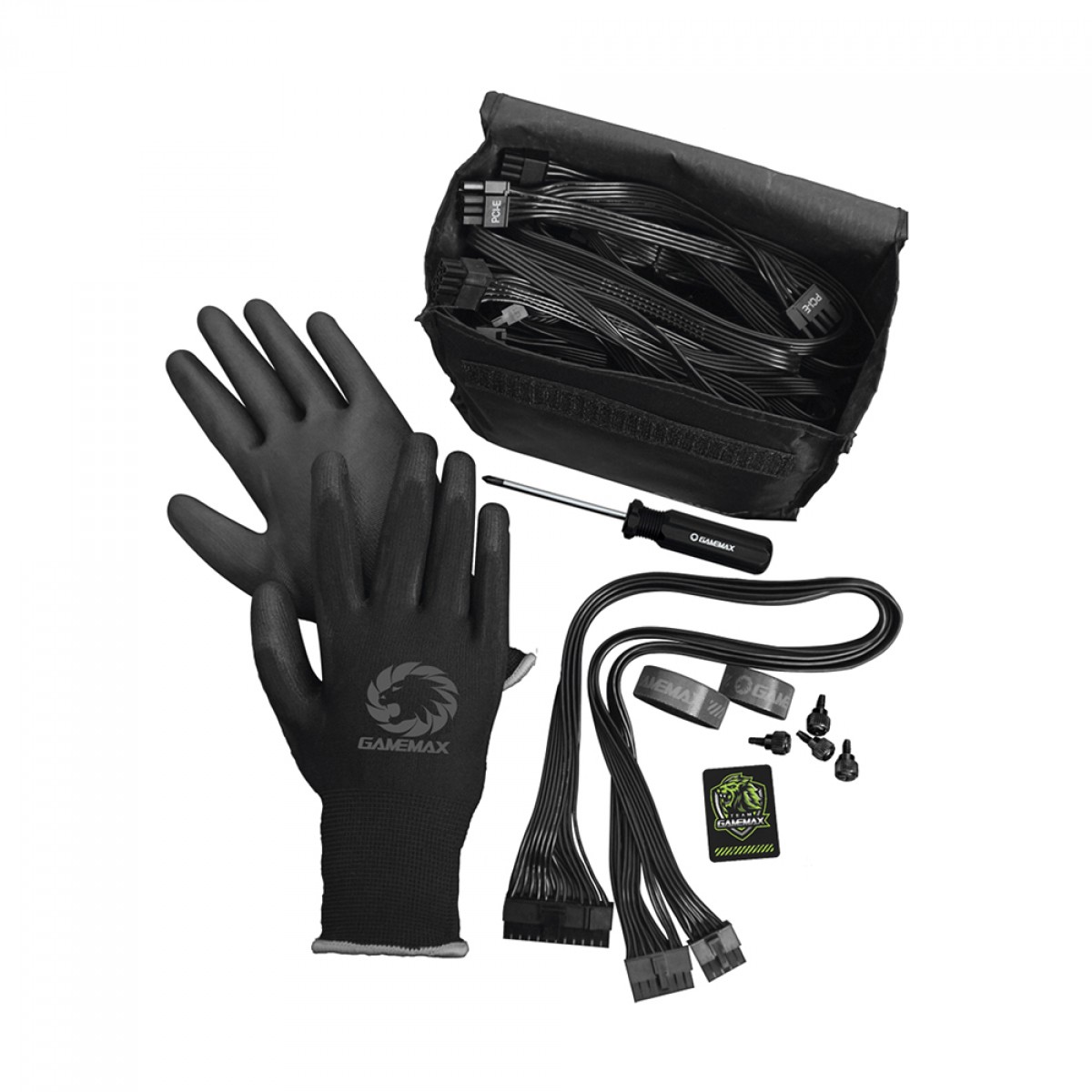 Fonte Gamemax GX1050 Pro, 1050W, 80 Plus Platinum, PCIe 5.0, ATX 3.0, Full Modular, PFC Ativo, Black, GX1050PRBKS8810BR