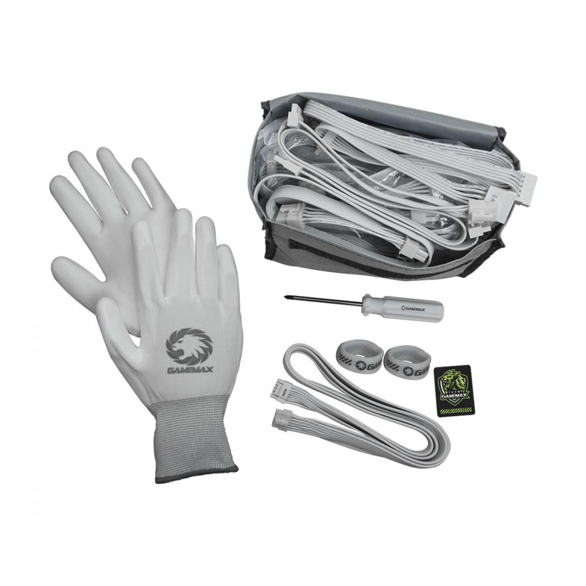 Fonte Gamemax GX1050 Pro, 1050W, 80 Plus Platinum, PCIe 5.0, ATX 3.0, Full Modular, PFC Ativo, White