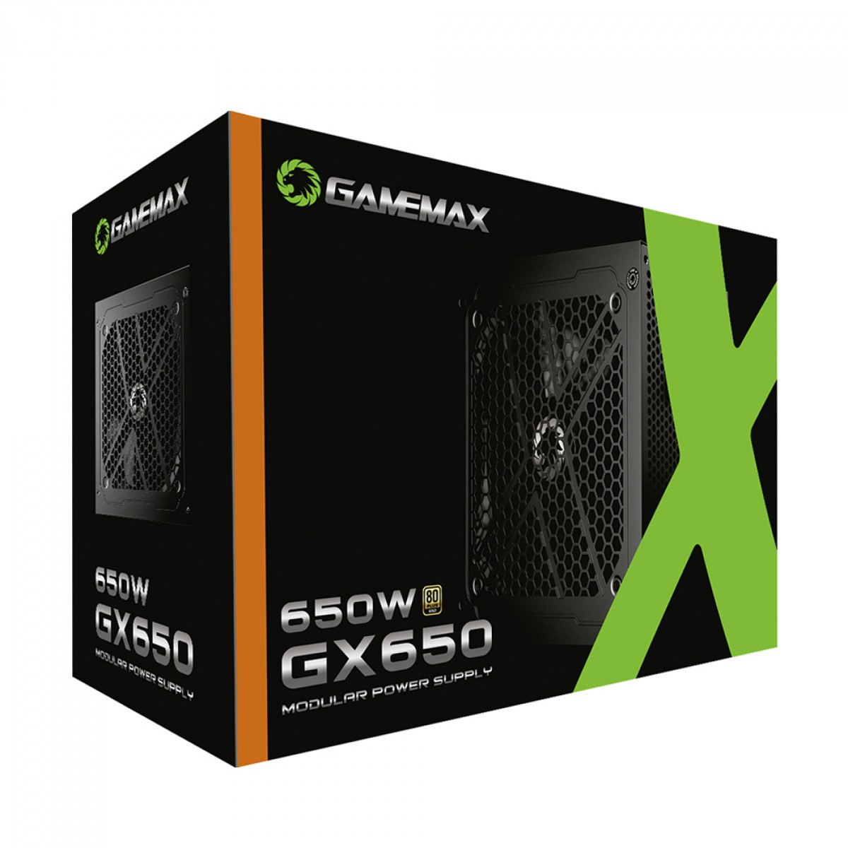 Fonte Gamemax GX650, 650W, Full Modular, 80 Plus Gold, PFC Ativo, Black, GX650MBKV1S7710BR