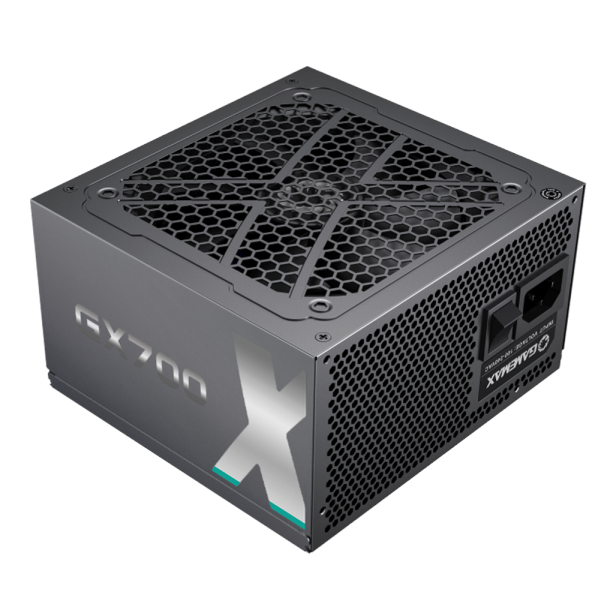 Fonte Gamemax GX700, 700W, 80 Plus Gold, PFC Ativo, Black, GX700WBKPSS7710BR