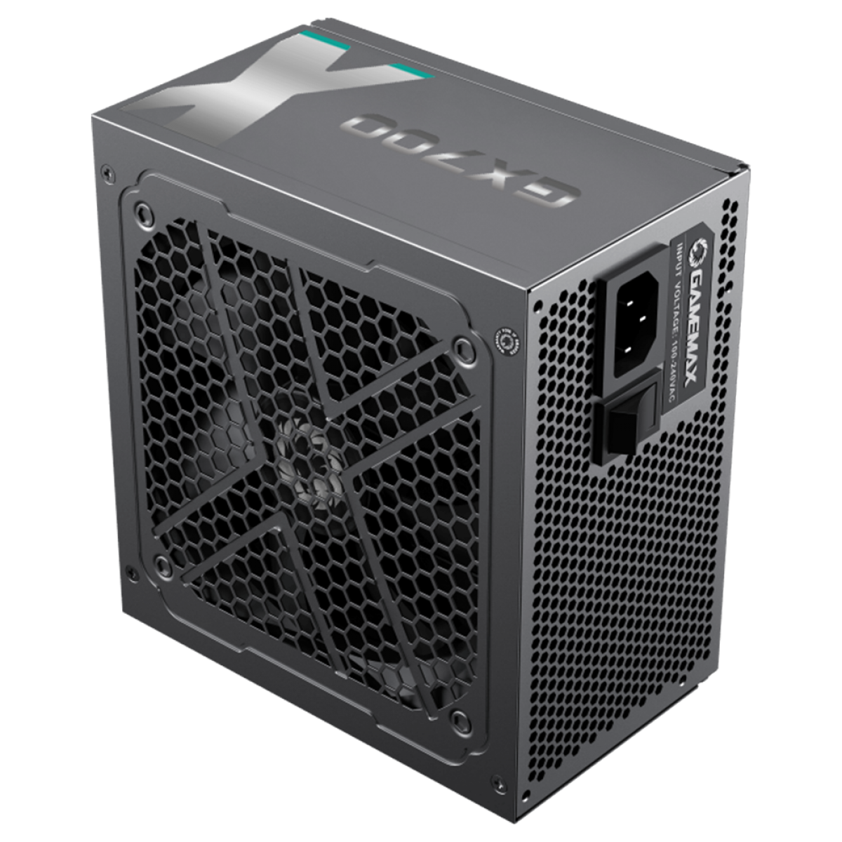 Fonte Gamemax GX700, 700W, 80 Plus Gold, PFC Ativo, Black, GX700WBKPSS7710BR