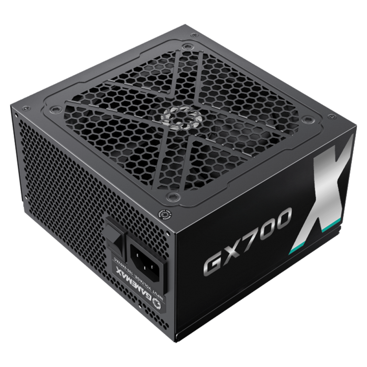 Fonte Gamemax GX700, 700W, 80 Plus Gold, PFC Ativo, Black, GX700WBKPSS7710BR