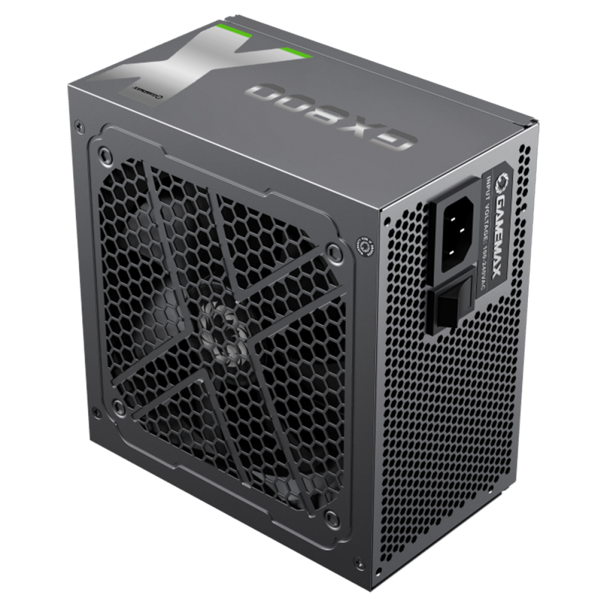 Fonte Gamemax GX800, 800W, 80 Plus Gold, PFC Ativo, Black, GX800WBKPSS7710BR
