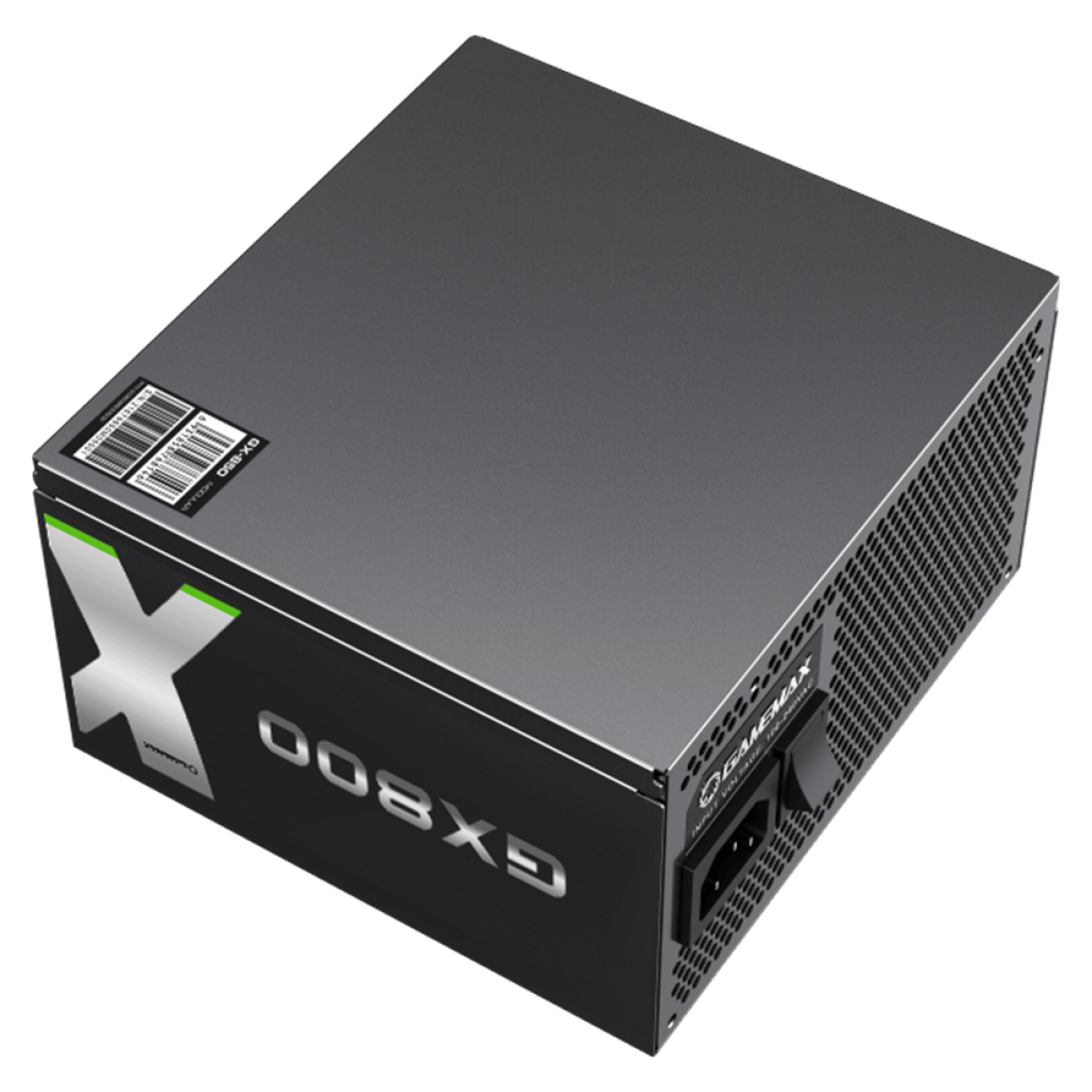 Fonte Gamemax GX800, 800W, 80 Plus Gold, PFC Ativo, Black, GX800WBKPSS7710BR