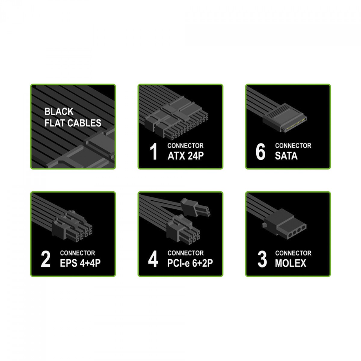 Fonte Gamemax GX800, 800W, 80 Plus Gold, PFC Ativo, Black, GX800WBKPSS7710BR