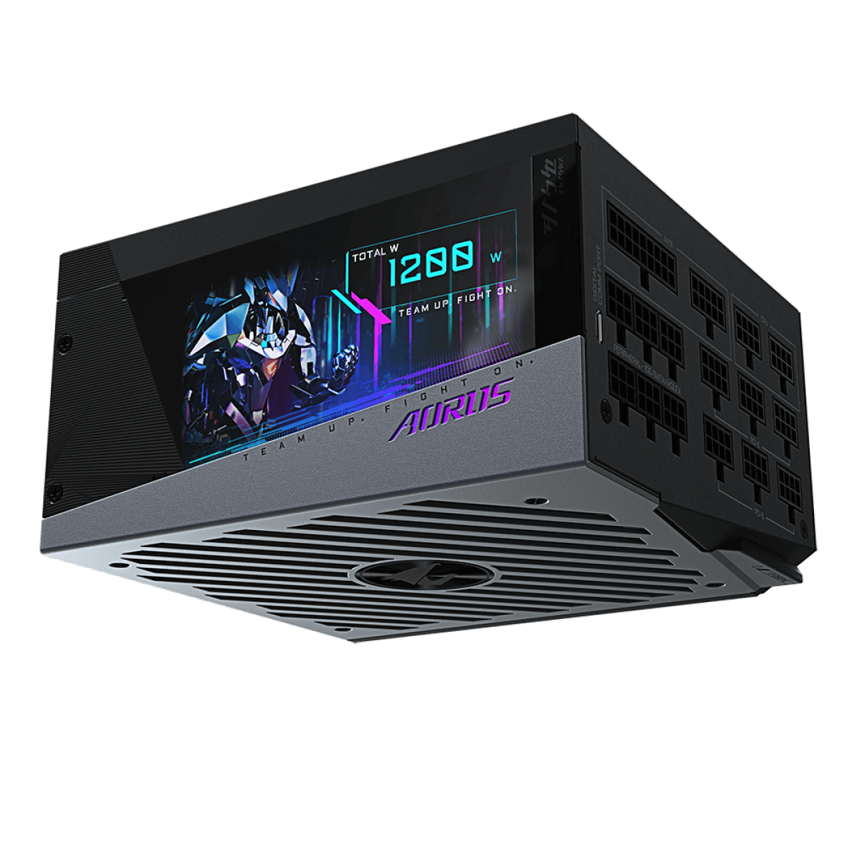 Fonte Gigabyte Aorus AP1200PM 1200W, 80 PLUS Platinum, PFC Ativo, Full Modular, GP-AP1200PM