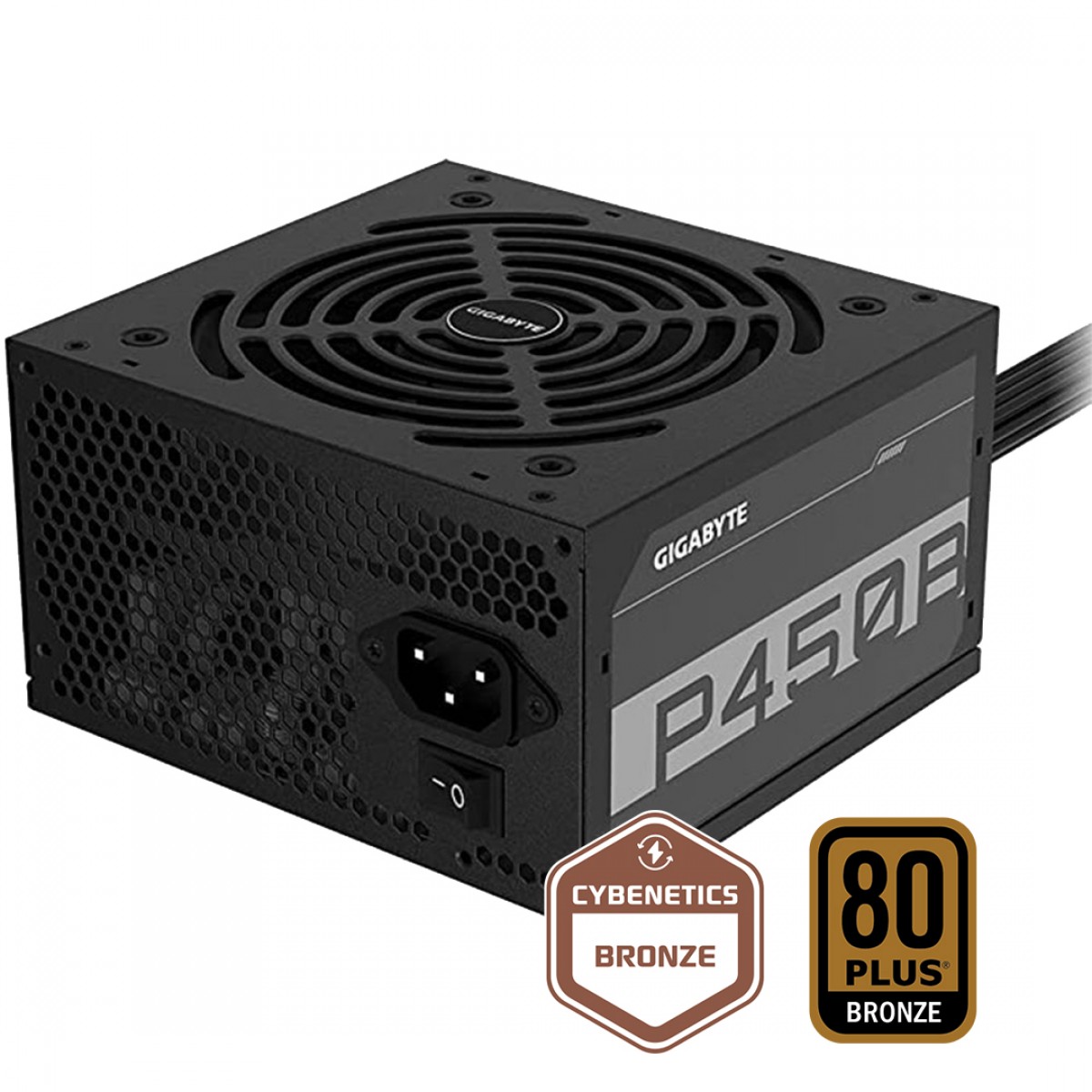 Fonte Gigabyte P450B 450W, 80 Plus Bronze, PFC Ativo, GP-P450B