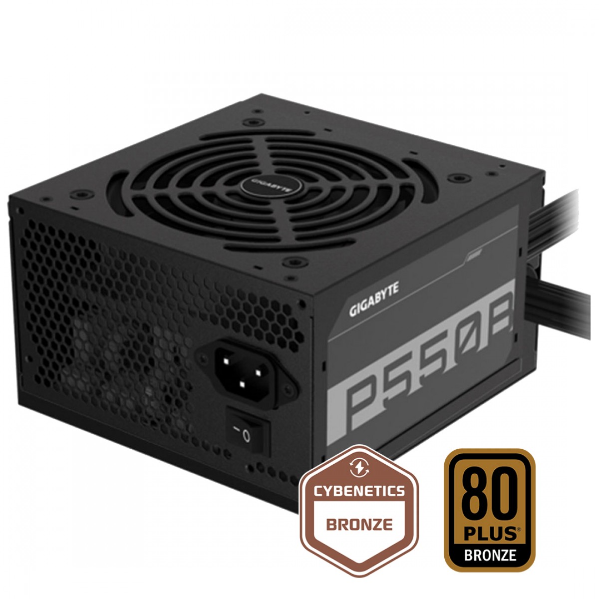 Fonte Gigabyte P550B 550W, 80 Plus Bronze, PFC Ativo, GP-P550B