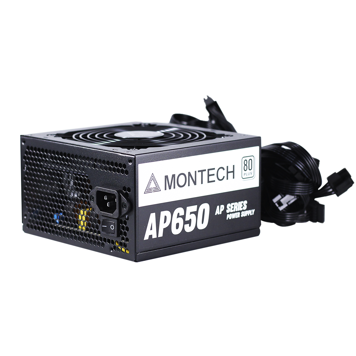Fonte Montech AP650, 650W, 80 Plus White, PFC Ativo, AP650