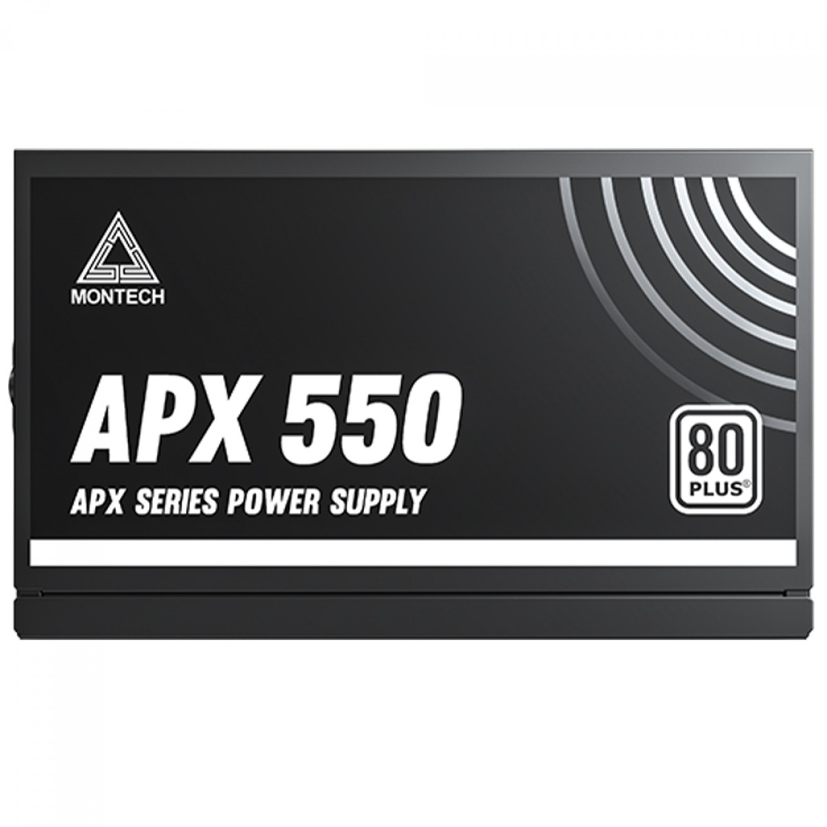 Fonte Montech APX550, 550W, 80 Plus White, PFC Ativo, Preto