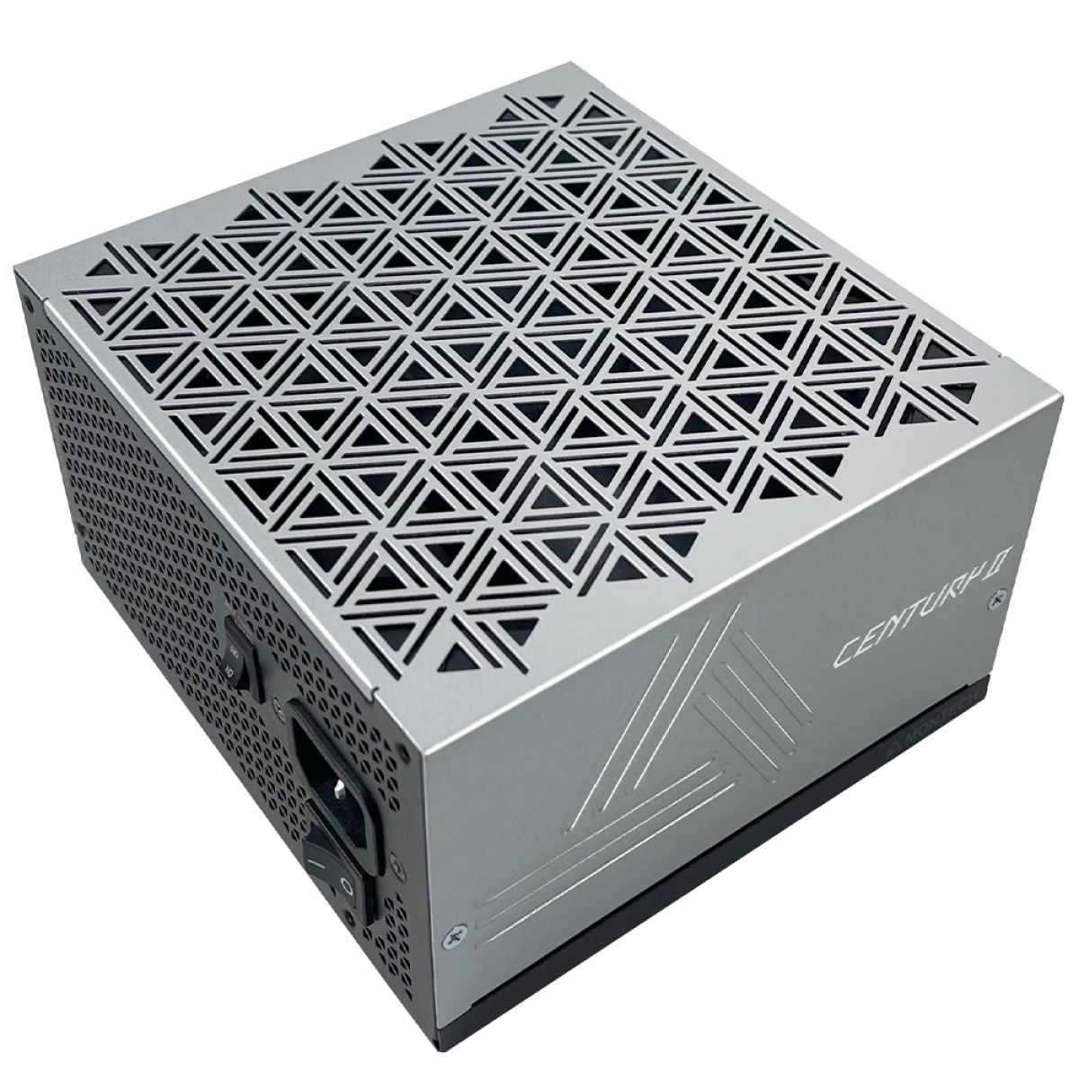 Fonte Montech Century II 1050W, 80 Plus Gold, Cybenetics Platinum, PCIe 5.1, PFC Ativo, Full Modular, Cinza