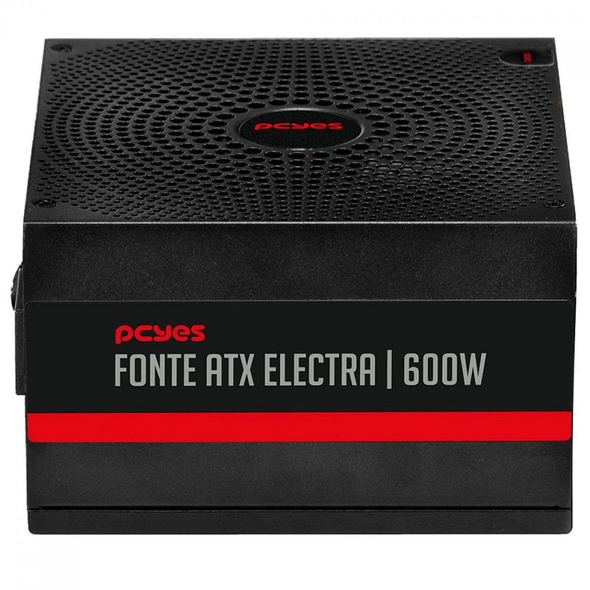 Fonte PCYes Electra, 600W, PFC Ativo, Preto, ELEC600W