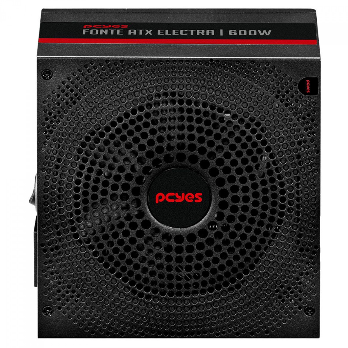 Fonte PCYes Electra, 600W, PFC Ativo, Preto, ELEC600W