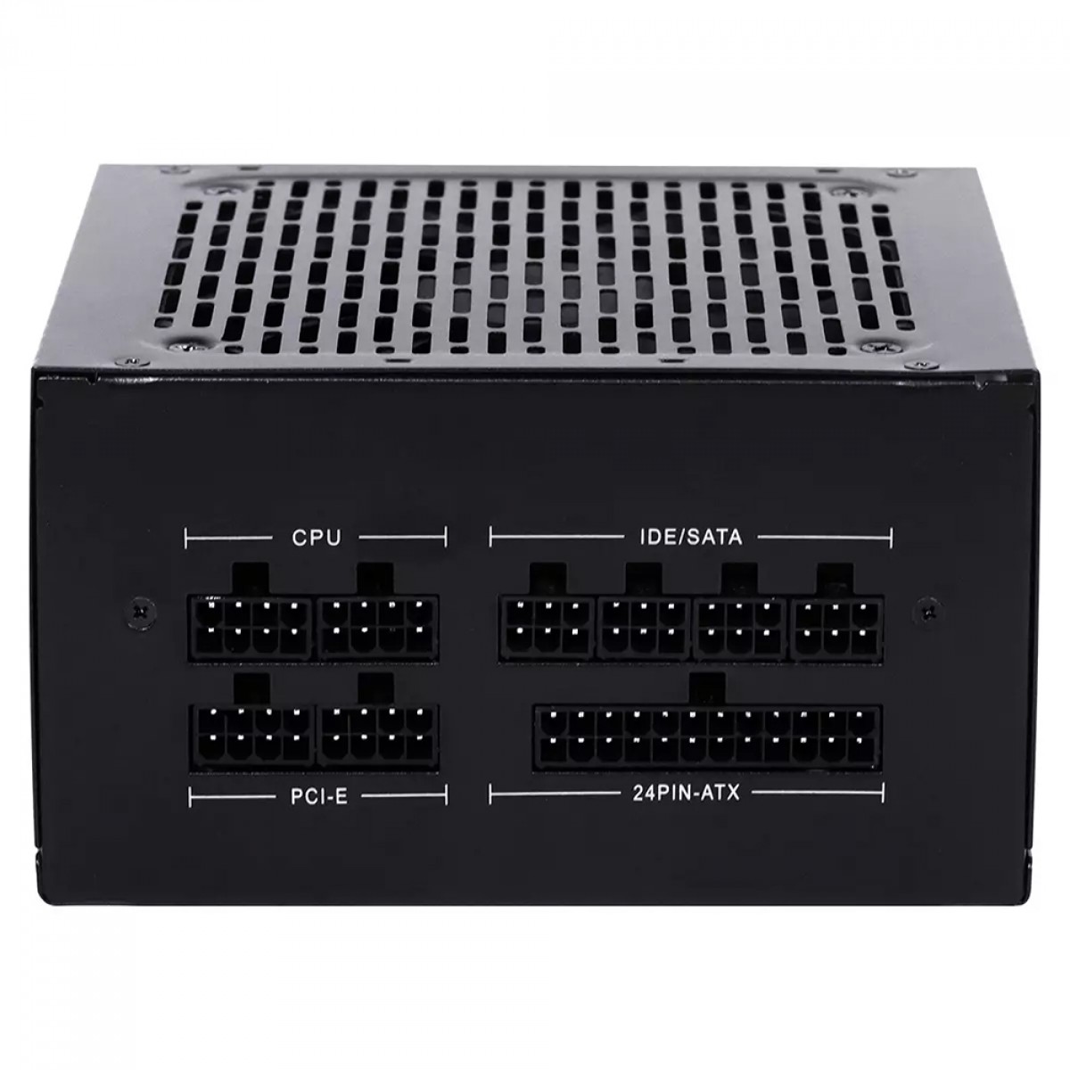 Fonte PCYES Shocker Black Vulcan, 500W, Full Modular, 80 Plus White, Preto, FM500WBV