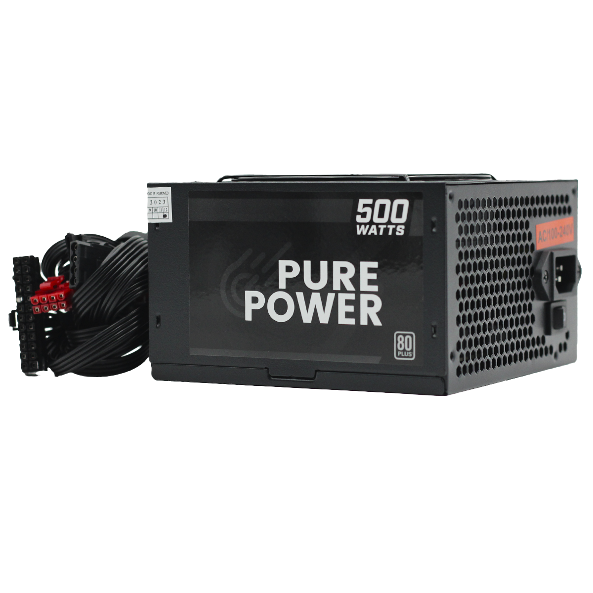 Fonte Pure Power, 500W, 80 Plus White, PFC Ativo, Black, PP-PSU2-500W PFC