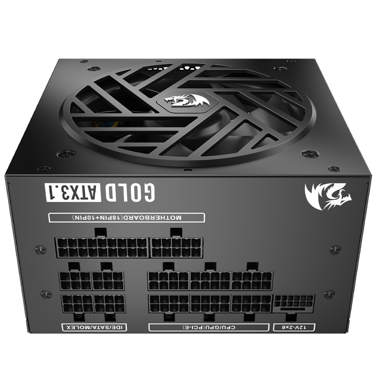 Fonte Redragon Master RGMS 1200W, 80 Plus Gold, PFC Ativo, PCIe 5.1, Full Modular, GC-MS05