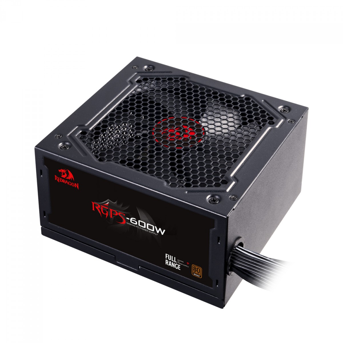 Fonte Redragon RGPS 600W, 80 Plus Bronze, PFC Ativo, Cabo Flat, GC-PS002