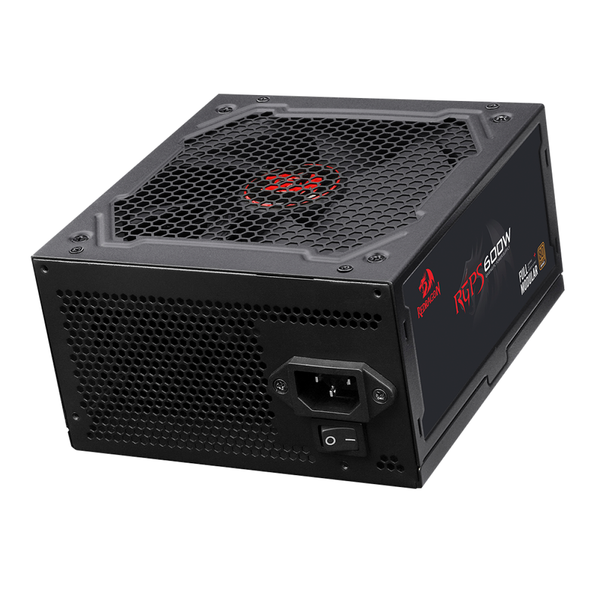 Fonte Redragon RGPS 600W, 80 Plus Bronze, PFC Ativo, Full Modular, Cabo Flat, GC-PS003-1