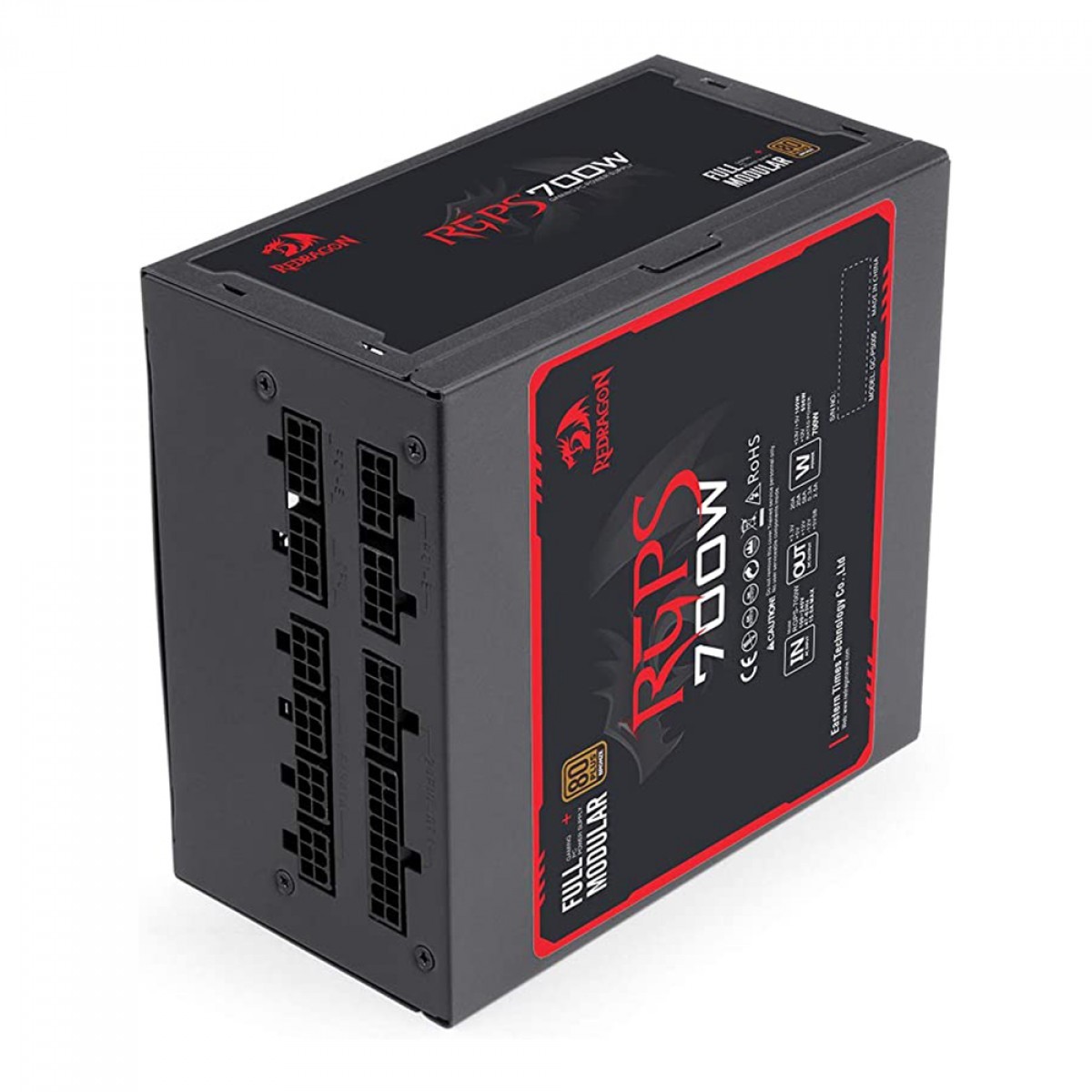Fonte Redragon RGPS 700W, 80 Plus Bronze, PFC Ativo, Full Modular, Cabo Flat, GC-PS005-1