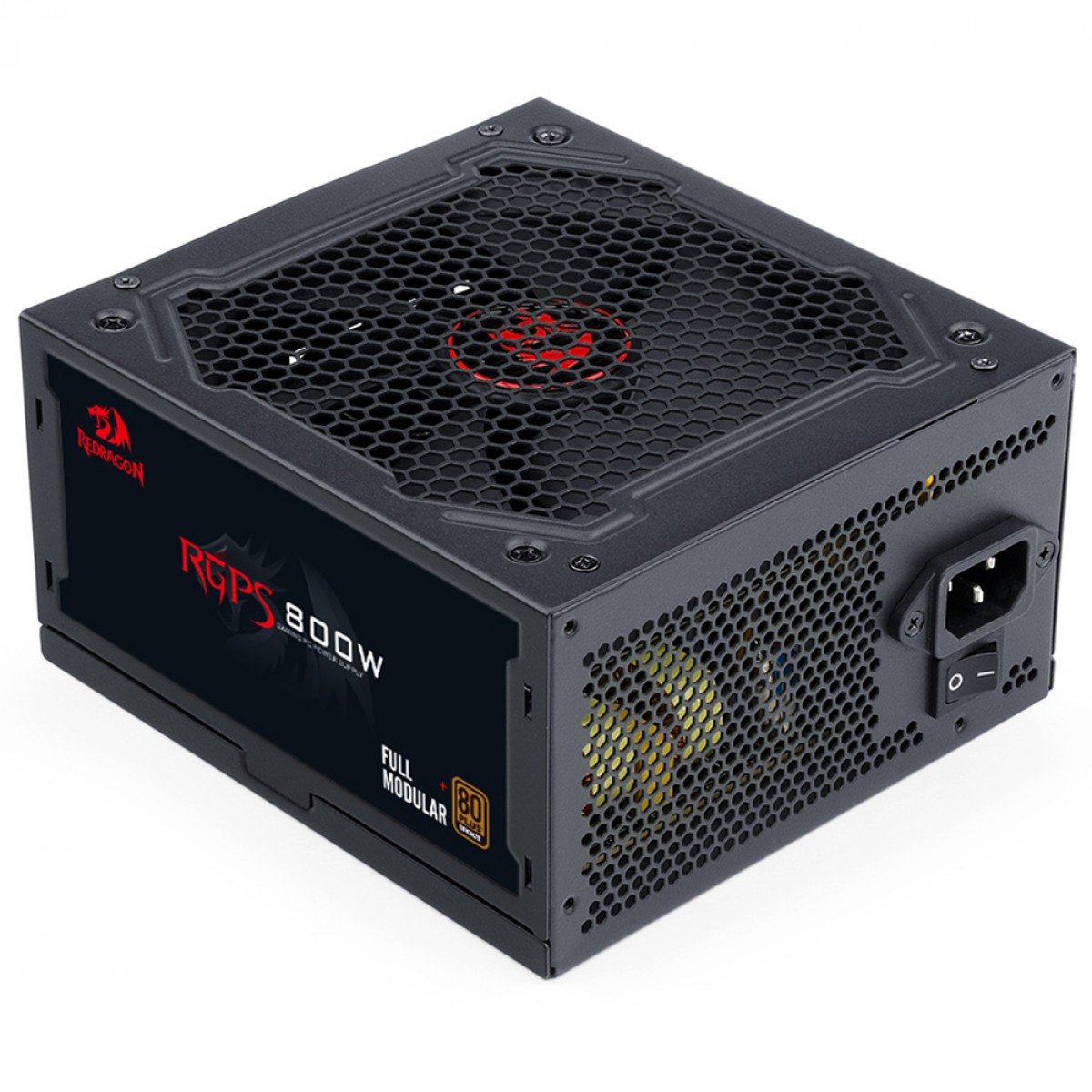 Fonte Redragon RGPS 800W, 80 Plus Bronze, PFC Ativo, PCIe 5.1, Full Modular, GC-PS011 V2