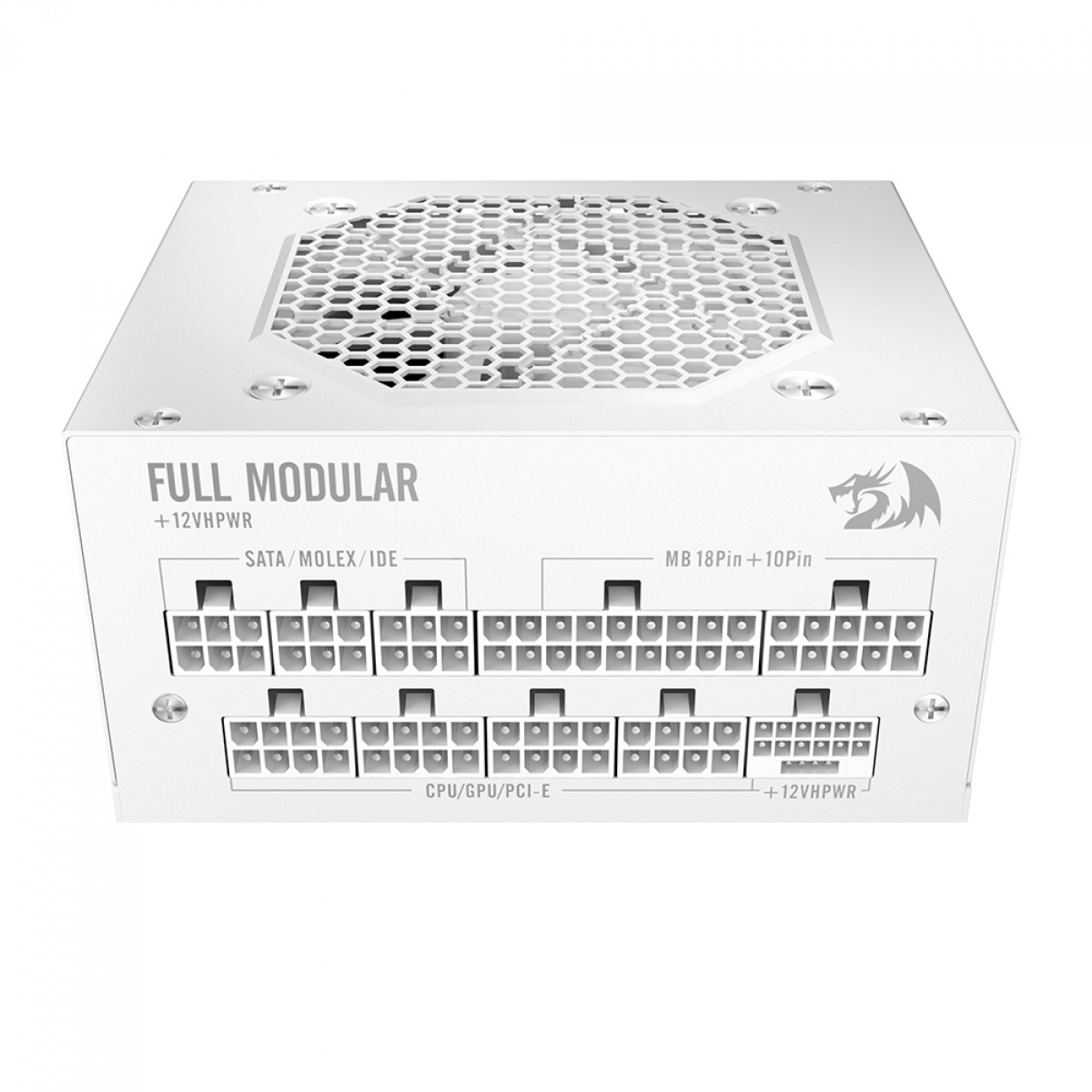 Fonte Redragon SFX 850W, 80 Plus Gold, PFC Ativo, PCIe 5.1, ATX 3.1, Full Modular, White, GC-PS016W