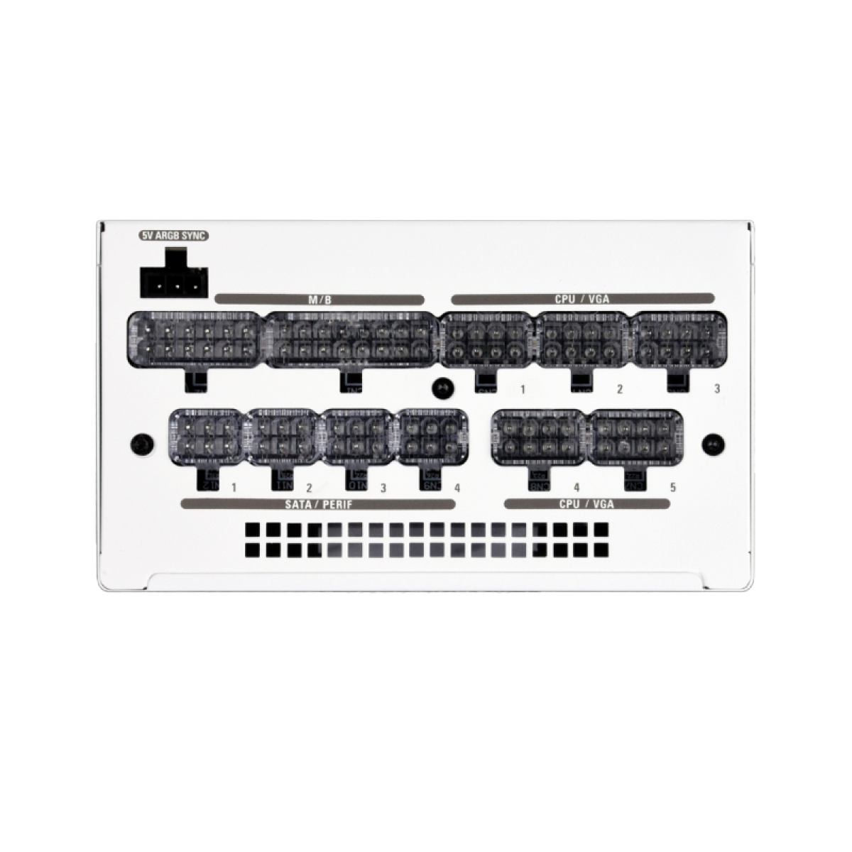 Fonte Super Flower LEADEX III ARGB 650W, 80 Plus Gold, PFC Ativo, Full Modular, SF-650F14RG(WH)