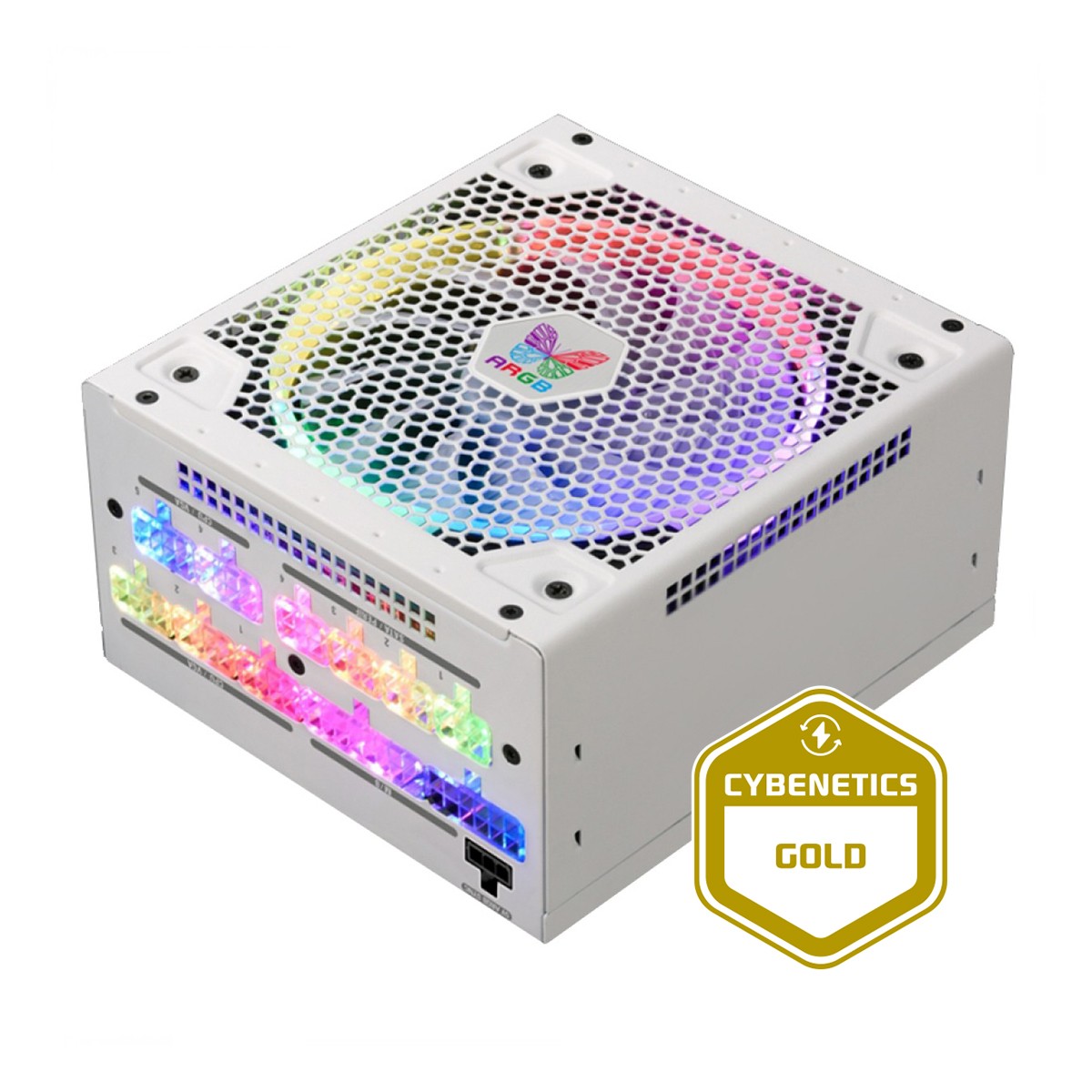 Fonte Super Flower LEADEX III ARGB 850W, 80 Plus Gold, White, PFC Ativo, Full Modular, Com Cabo de força, SF-850F14RG(WH)