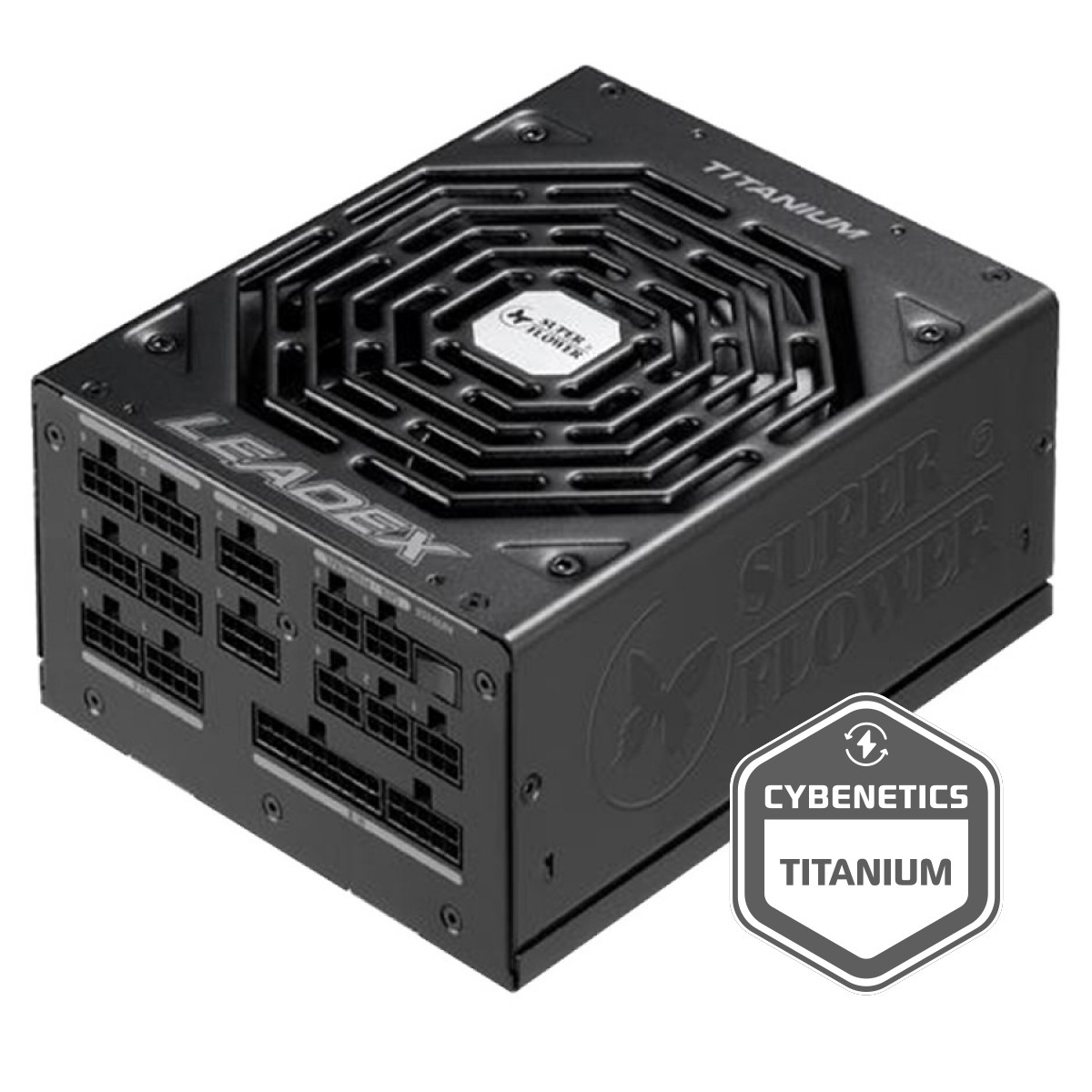 Fonte Super Flower LEADEX Titanium 1000W, 80 Plus Titanium, PFC Ativo, Full Modular, SF-1000F14HT